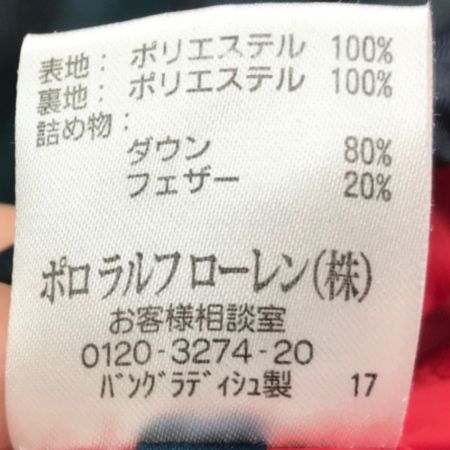  POLO RALPH LAUREN ポロラルフローレン ダウンベスト チェック柄 SIZE S フード欠品 グリーン