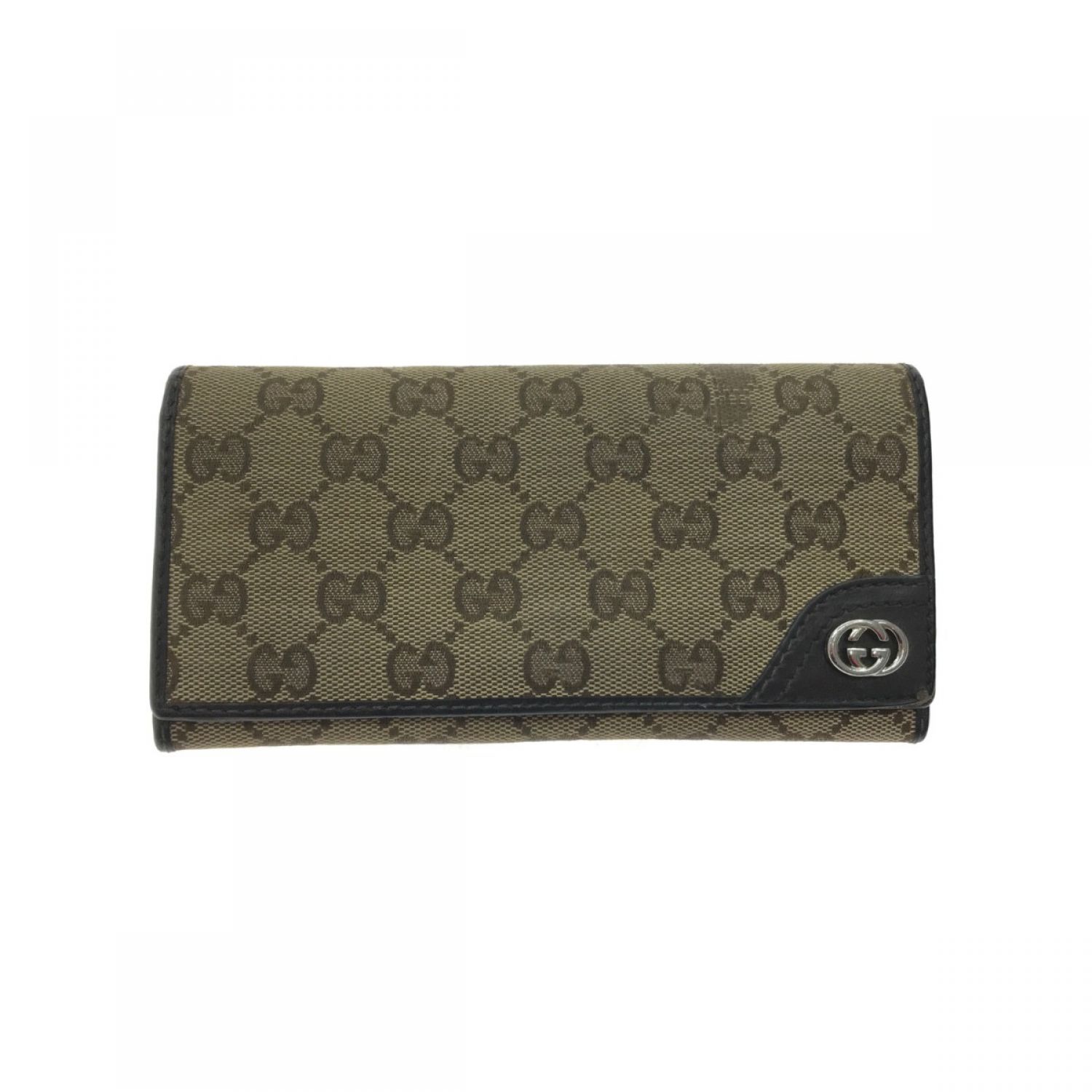 中古】 GUCCI グッチ 長財布 GGキャンバス 216589-0959 Bランク｜総合