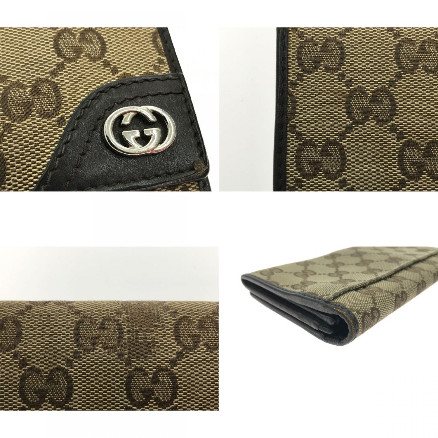 中古】 GUCCI グッチ 長財布 GGキャンバス 216589-0959 Bランク｜総合