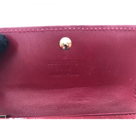  LOUIS VUITTON ルイヴィトン レディース 4連キーケース モノグラム ヴェルニ ミュルティクレ4 M91976 ルージュ