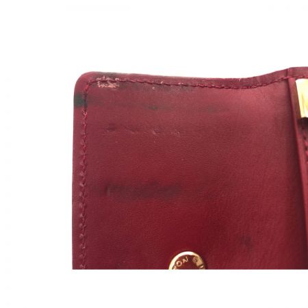  LOUIS VUITTON ルイヴィトン レディース 4連キーケース モノグラム ヴェルニ ミュルティクレ4 M91976 ルージュ