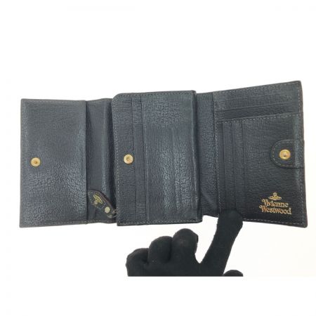  Vivienne Westwood ヴィヴィアン・ウエストウッド レディース 三つ折り財布 エグゼクティブ レザー 3318C93 ブラック