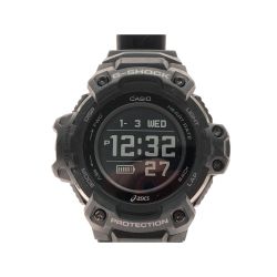 ▼▼ CASIO カシオ メンズ デジタルウォッチ G-SHOCK クオーツ アシックスコラボ ランニングウォッチ GSR-H1000 ブラック Bランク