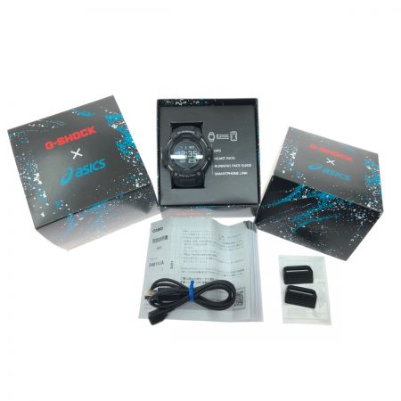  CASIO カシオ メンズ デジタルウォッチ G-SHOCK クオーツ アシックスコラボ ランニングウォッチ GSR-H1000 ブラック