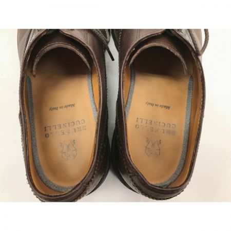  BRUNELLO CUCINELLI ウイングチップダービーシューズ サイズ41 ブラウン
