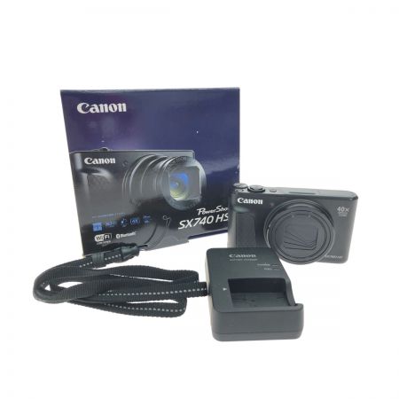  CANON キャノン DIGIC 8 光学40倍ズームレンズ 搭載 コンパクトデジタルカメラ 取扱い説明書欠品 SX740HS ブラック