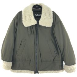 ▼▼ Schott ショット レディース ブルゾン Schott × JEANASIS B-3ジャケット JS070985US グリーン Bランク