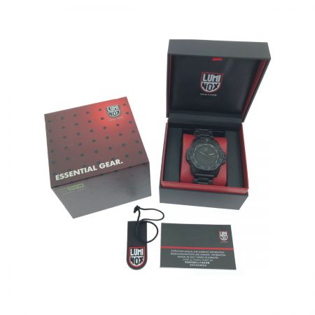 LUMINOX ルミノックス メンズ腕時計 クオーツ デイト 3500-1GBq ブラック