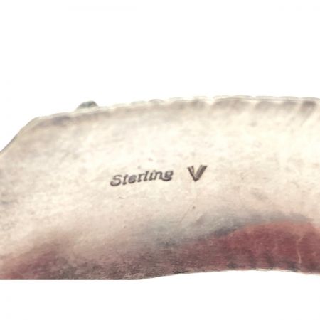   ユニセックス インディアン ハワイアン フェザー シルバー ブレスレット バングル ターコイズ 22.2g