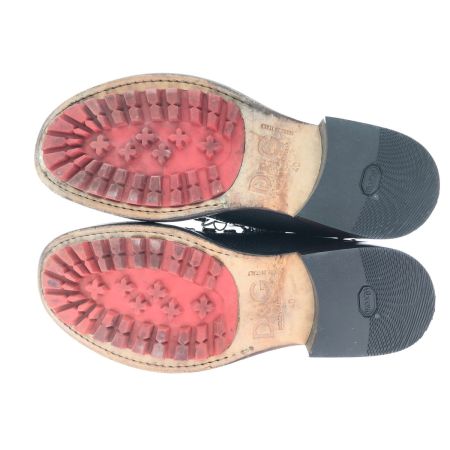  DOLCE & GABBANA ドルチェアンドガッバーナ メンズブーツ レースアップブーツ 編み上げ 25㎝ ブラック