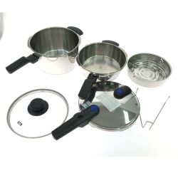 ▼▼ Fissler Fissler フィスラー 圧力鍋 4.5L+2.5L Bランク