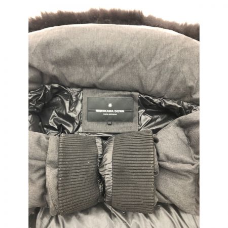   レディース ダウンジャケット NISHIKAWA DOWN 西川×ナノユニバース コラボ サイズ38 グレー