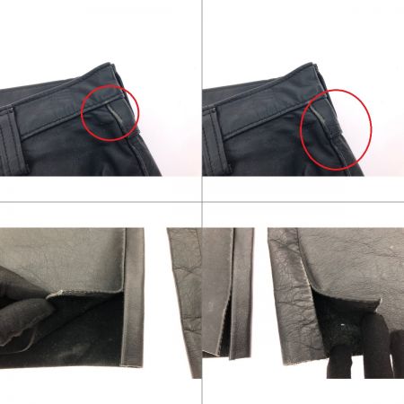  Schott ショット メンズ レザーパンツ 裏地破れ有り 32インチ ブラック