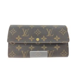 ▼▼ LOUIS VUITTON ルイヴィトン レディース 長財布 モノグラム ポルトモネクレディ  M61726 ブラウン Cランク