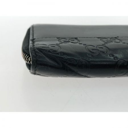  GUCCI グッチ レディース 長財布 ラウンドファスナー ミストラルシマ GG柄 408839 2164 ブラック
