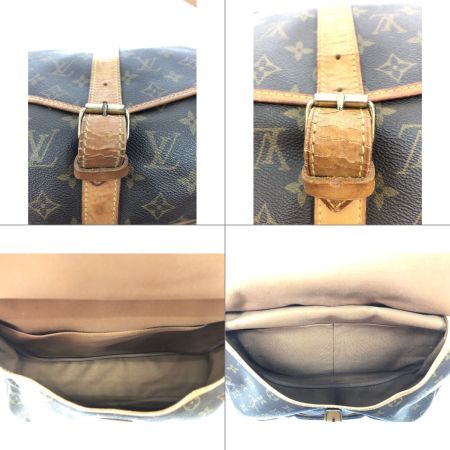  LOUIS VUITTON ルイヴィトン ショルダーバッグ モノグラム ソミュール35  M42254 ブラウン