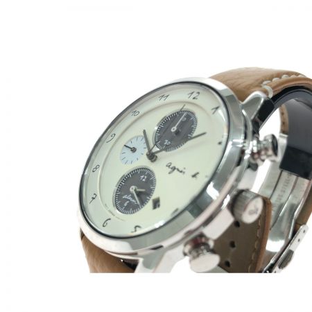  agnes b アニエスベー メンズ腕時計 クオーツ クロノグラフ SOLER V1720Aw0