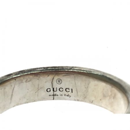  GUCCI グッチ GGロゴ リング 指輪 インターロッキングG リング 14号 シルバー925