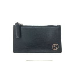 ▼▼ GUCCI グッチ メンズ チェルシー コインケース カードケース インターロッキングG 429165 ブラック Bランク