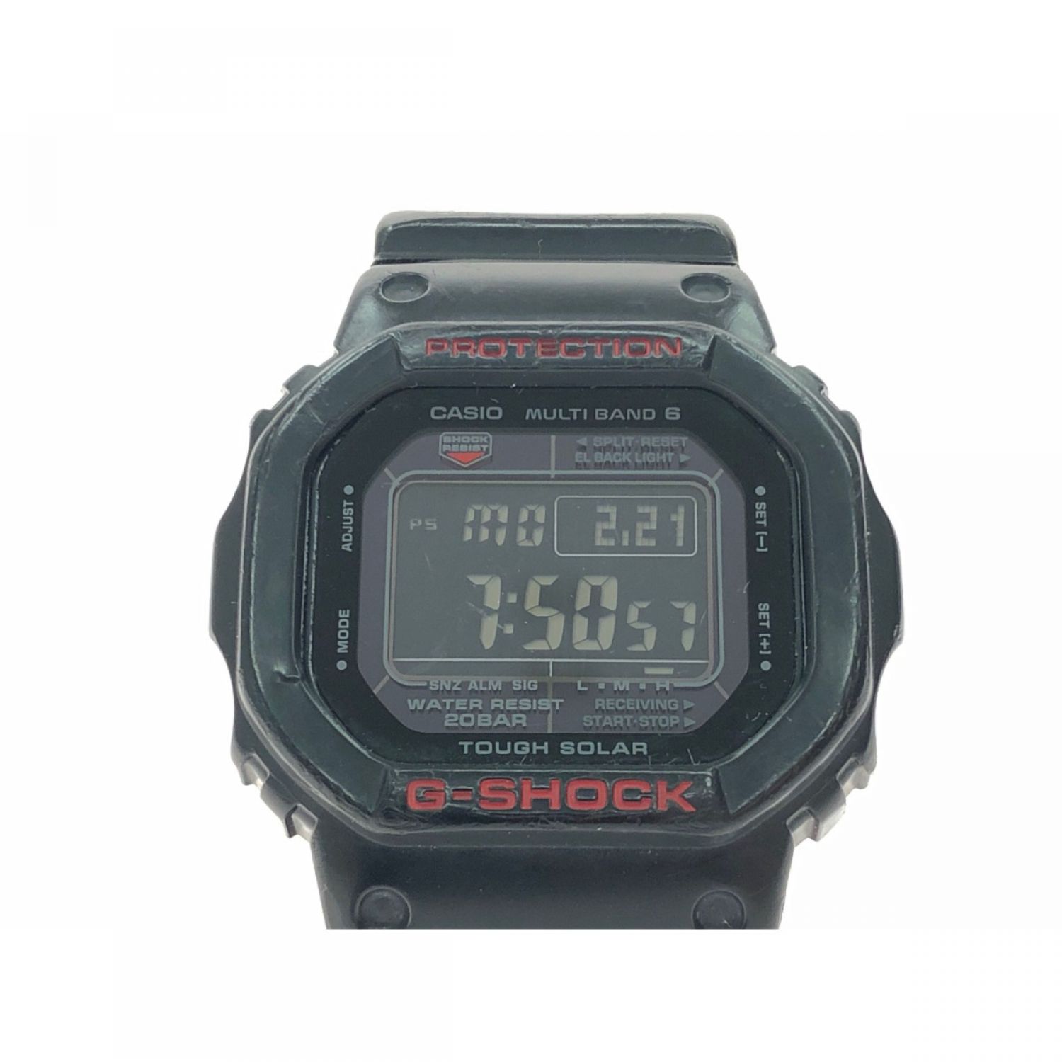 中古】 CASIO カシオ メンズ腕時計 電波ソーラー デジタル G-SHOCK G