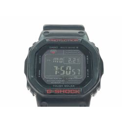 ▼▼ CASIO カシオ メンズ腕時計 電波ソーラー デジタル G-SHOCK Gショック PROTECTION GW-5000HR ブラック×レッド Bランク