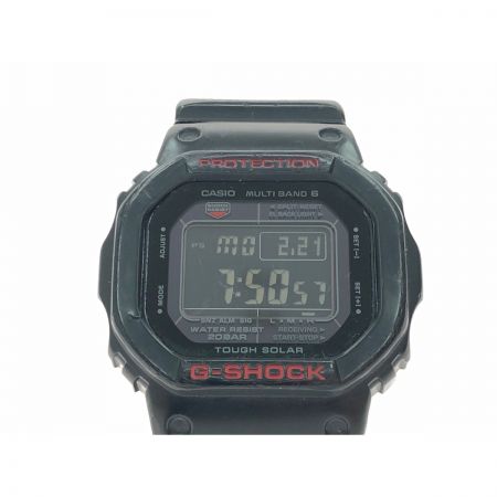  CASIO カシオ メンズ腕時計 電波ソーラー デジタル G-SHOCK Gショック PROTECTION GW-5000HR ブラック×レッド