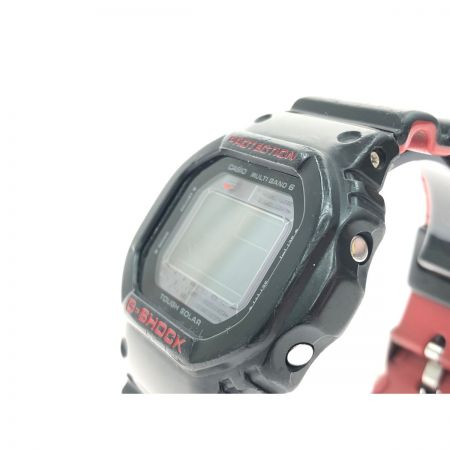  CASIO カシオ メンズ腕時計 電波ソーラー デジタル G-SHOCK Gショック PROTECTION GW-5000HR ブラック×レッド