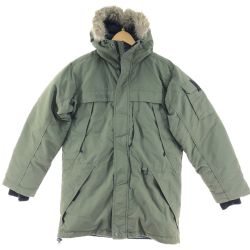 ▼▼ Columbia コロンビア メンズ ジャケット ナイロン ダウンジャケット パーカー Sサイズ カーキ Bランク