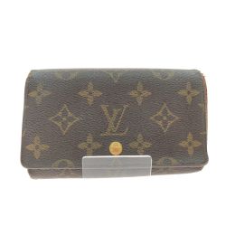 ▼▼ LOUIS VUITTON ルイヴィトン レディース 二つ折り財布 モノグラム ポルト モネ・ビエ トレゾール M61730 ブラウン Cランク