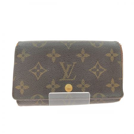 LOUIS VUITTON ルイヴィトン レディース 二つ折り財布 モノグラム ポルト モネ・ビエ トレゾール M61730 ブラウン ｜中古｜なんでもリサイクルビッグバン