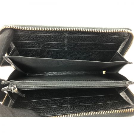  GUCCI グッチ レディース 長財布 ラウンドファスナー GG プチマーモント ゴールド金具 456117 496334 ブラック