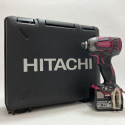 HITACHI 日立 インパクトドライバ WH14DDL2 パワフルレッド 充電器・充電池2個・ケース付 Cランク
