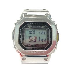 ▼▼ CASIO カシオ メンズ腕時計 電波ソーラー G-SHOCK Gショック デジタルウォッチ モバイルリンク GMW-B5000 シルバー Bランク