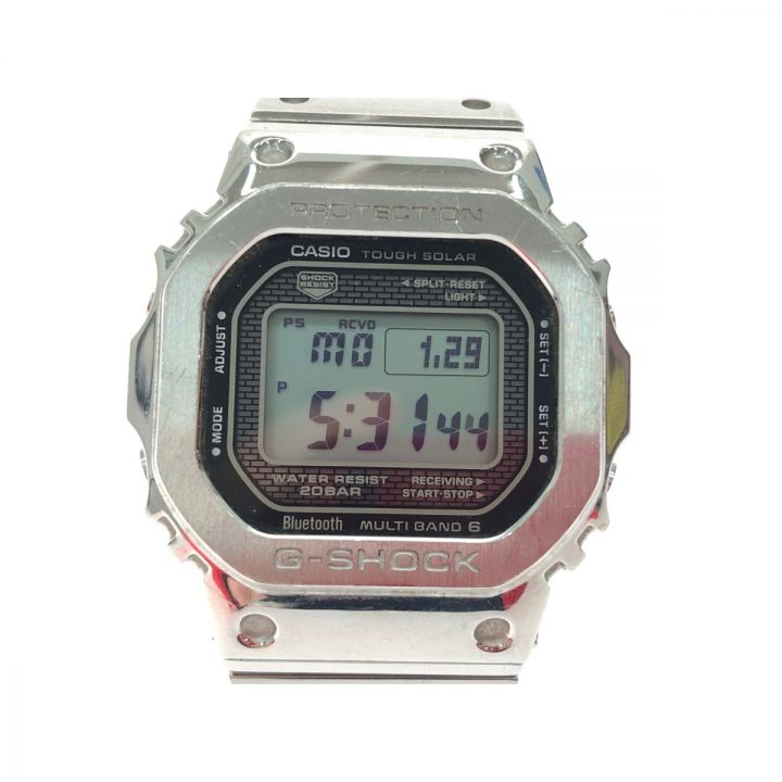 CASIO カシオ G-SHOCK ジーショック Gショック 腕時計 時計 メンズ デジタル 電波 ソーラー フルメタル シルバー GMW-B5000D-1 [並行輸入品]