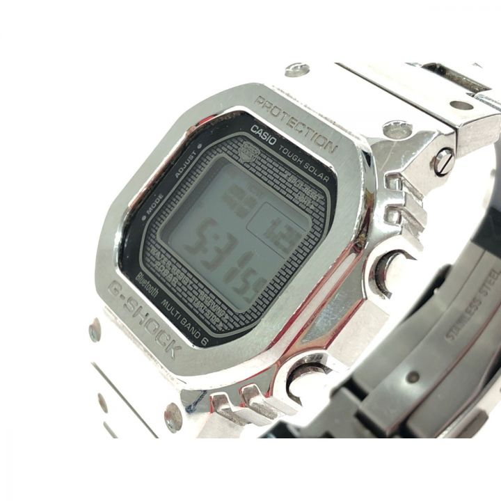 CASIO カシオ メンズ腕時計 電波ソーラー G-SHOCK Gショック デジタルウォッチ モバイルリンク GMW-B5000  シルバー｜中古｜なんでもリサイクルビッグバン