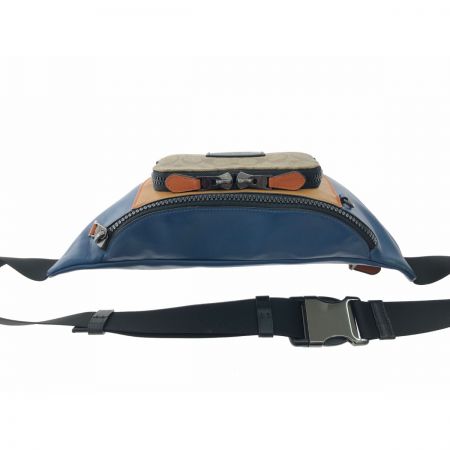  COACH コーチ シグネチャー ヒップバッグ ボディバッグ ウエストバッグ C2724 ベージュ×ネイビー