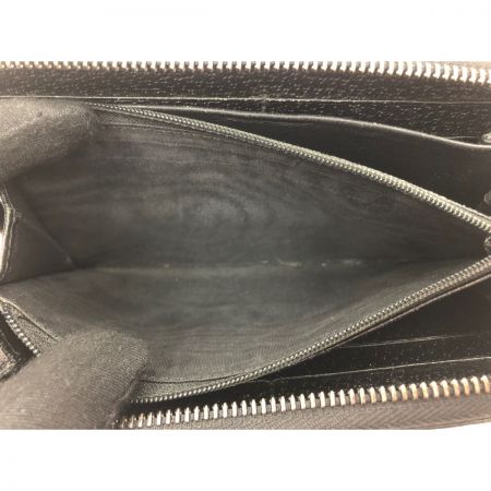  GUCCI グッチ レディース長財布 ラウンドファスナー グッチシマ キャンバス×レザー ブラック