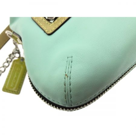  COACH コーチ レディース ハンドバッグ チェーン レザー がま口バッグ マチ幅3-6cm 13378 グリーン
