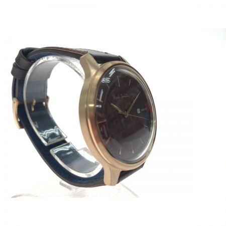  Paul Smith ポールスミス メンズ腕時計 クオーツ THE CITY デイト 2510-T023339 ブラウン