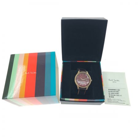  Paul Smith ポールスミス メンズ腕時計 クオーツ THE CITY デイト 2510-T023339 ブラウン