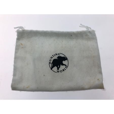  HUNTING WORLD ハンティングワールド ユニセックス コインケース キーリング付 メッシュキャンバス ベージュ