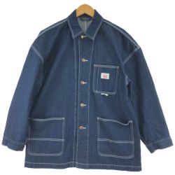 ▼▼ ROUND HOUSE メンズ デニムジャケット カバーオール サイズ38 ブルー Bランク
