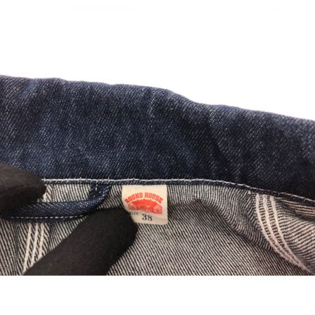  ROUND HOUSE メンズ デニムジャケット カバーオール サイズ38 ブルー