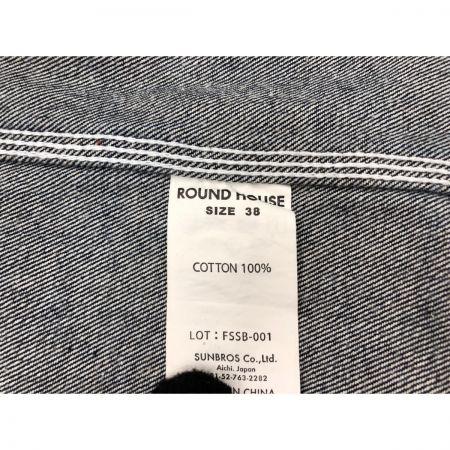  ROUND HOUSE メンズ デニムジャケット カバーオール サイズ38 ブルー