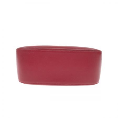  BURBERRY バーバリー ハンドバッグ チャームつき レッド