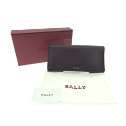 ▼▼ BALLY バリー レディース 三つ折り長財布 収納沢山 ボルドーレッド Bランク