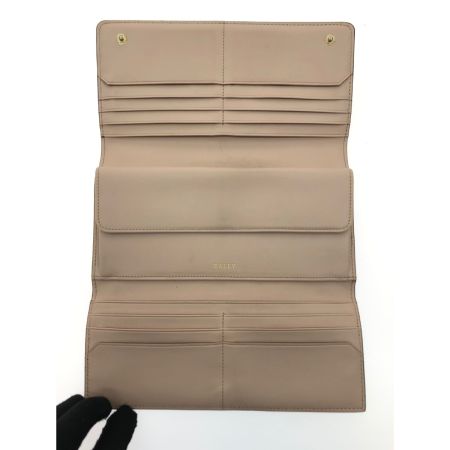  BALLY バリー レディース 三つ折り長財布 収納沢山 ボルドーレッド