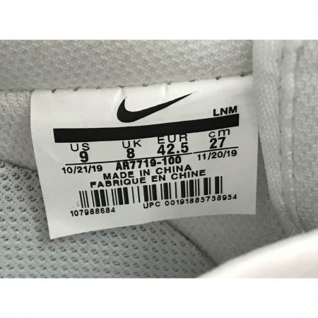  NIKE ナイキ エア フォース 1 ジャスト ドゥ イット AR7719-100 ホワイト サイズ27cm