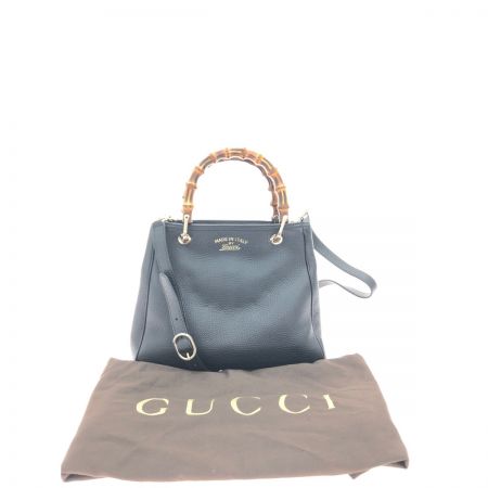  GUCCI グッチ レディース 2WAYバッグ ショルダー バンブーショッパー レザー 336032 ブラック