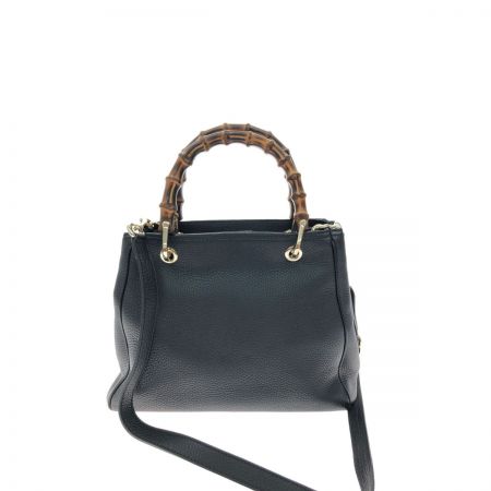  GUCCI グッチ レディース 2WAYバッグ ショルダー バンブーショッパー レザー 336032 ブラック